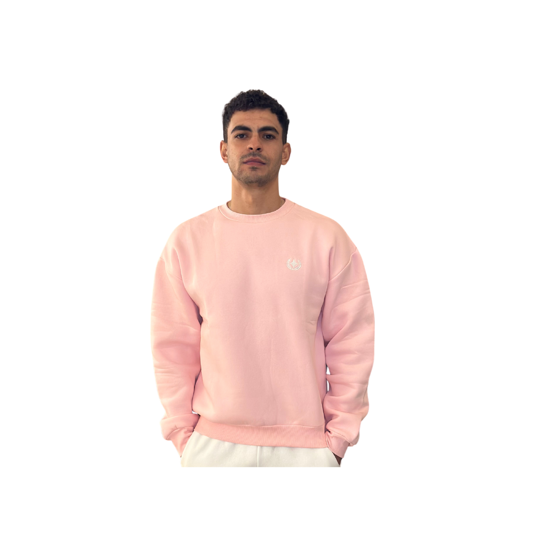 Crew Neck Sweatshirt "pink"