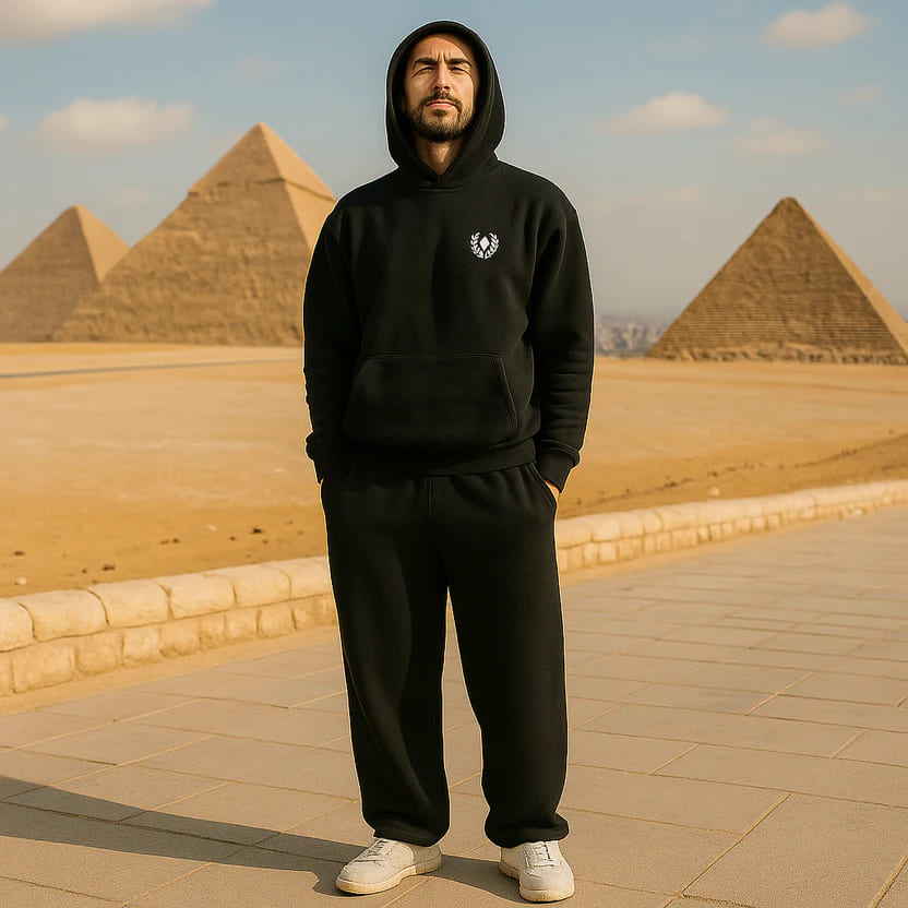 BLACK ESSENTIAL COTTON SET