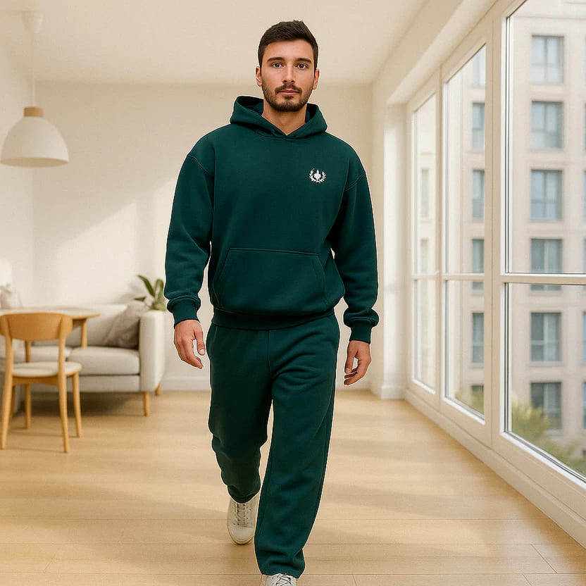 DARK OLIVE ESSENTIAL COTTON SET